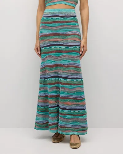 Ulla Johnson Rosen Multicolor Knit Maxi Skirt