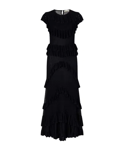Ulla Johnson Round Neck Dress In Black