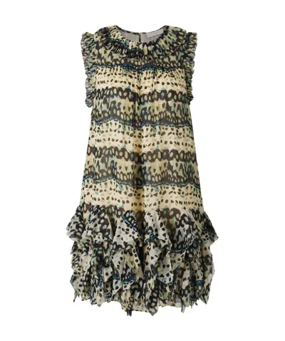 ULLA JOHNSON ROUND-NECK DRESS
