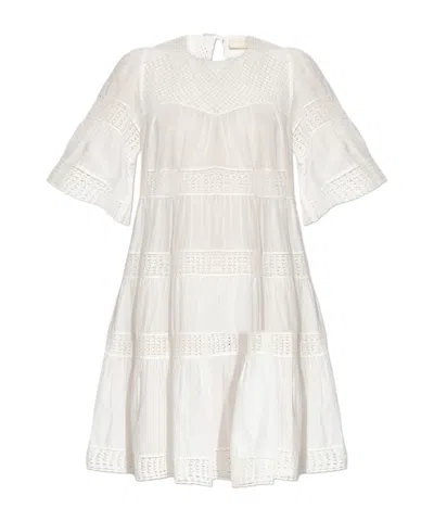 Ulla Johnson Round-neck Dress In White