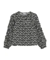Ulla Johnson Round-neck Pullover Shirt In Black