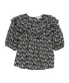 Ulla Johnson Round-neck Pullover Shirt In Black