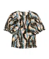 Ulla Johnson Round Neck Short Sleeve T-shirt In Neutral
