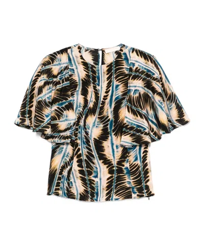 ULLA JOHNSON ROUND NECK SHORT SLEEVE T-SHIRT