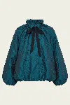 Ulla Johnson Roux Cloque Jacket In Beryl In Blue