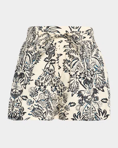 Ulla Johnson Rowan Belted Cotton Shorts