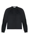 Ulla Johnson Rowena Long-sleeve Blouse In Black