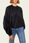 Ulla Johnson Rowena Long Sleeve Blouse In Noir In Black