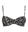 Ulla Johnson Naomi Ruched Bikini Top In Black