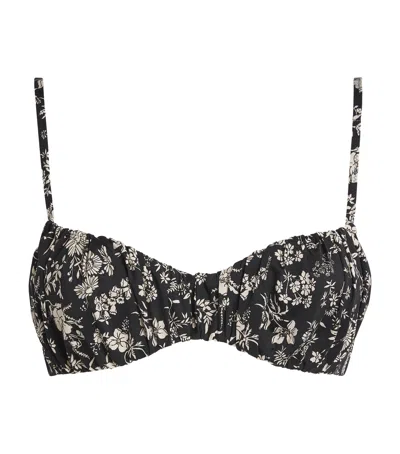 ULLA JOHNSON RUCHED NAOMI BIKINI TOP