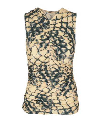 Ulla Johnson Ruched Sleeveless Top In Multi