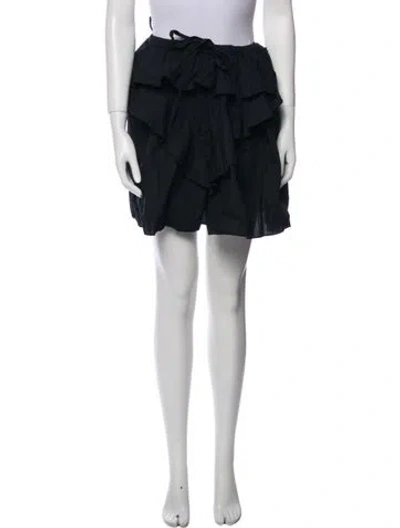 Pre-owned Ulla Johnson Ruffle Embellishment Knee-length Skirt In Blue