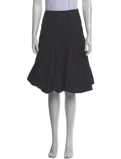 Pre-owned Ulla Johnson Ruffle Embellishment Knee-length Skirt In Gray