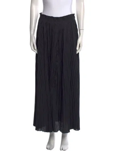 Pre-owned Ulla Johnson Ruffle Embellishment Long Skirt In Black