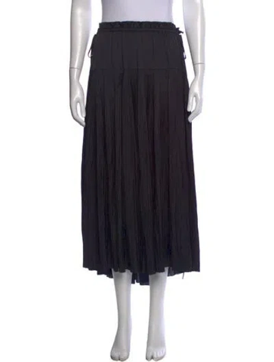 Pre-owned Ulla Johnson Ruffle Embellishment Long Skirt In Black