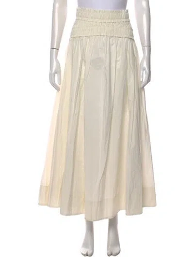 Pre-owned Ulla Johnson Ruffle Embellishment Long Skirt In Neutral