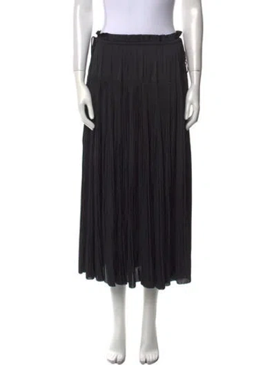 Pre-owned Ulla Johnson Ruffle Embellishment Midi Length Skirt In Black