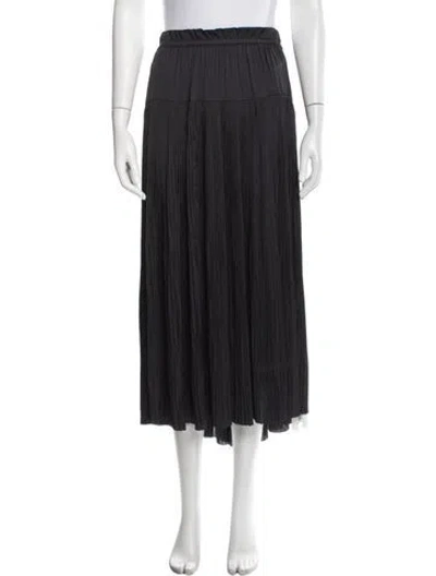 Pre-owned Ulla Johnson Ruffle Embellishment Midi Length Skirt In Black