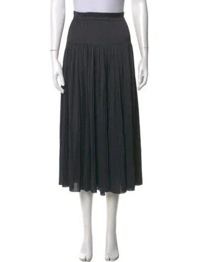 Pre-owned Ulla Johnson Ruffle Embellishment Midi Length Skirt In Black