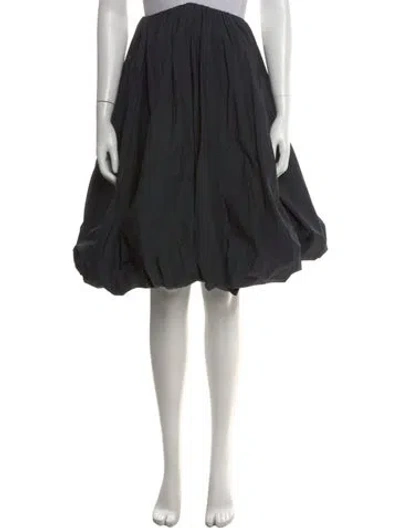 Pre-owned Ulla Johnson Ruffle Embellishment Midi Length Skirt In Black