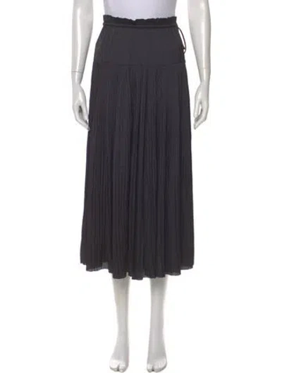 Pre-owned Ulla Johnson Ruffle Embellishment Midi Length Skirt In Black