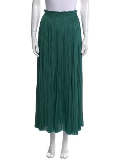 Pre-owned Ulla Johnson Ruffle Embellishment Midi Length Skirt In Green