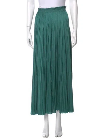 Pre-owned Ulla Johnson Ruffle Embellishment Midi Length Skirt In Green