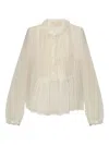 Ulla Johnson Ruffled Blouse In Neutral
