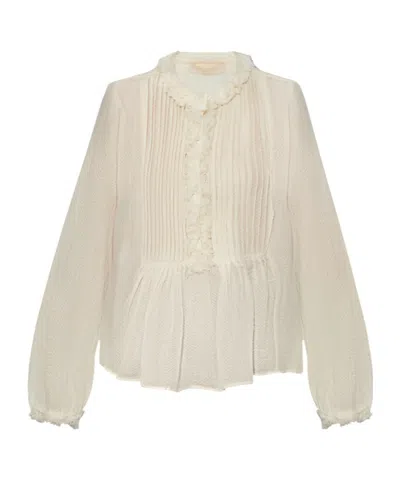 ULLA JOHNSON RUFFLED BLOUSE