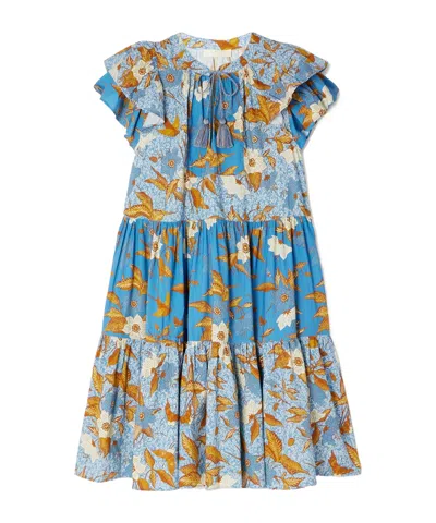 Ulla Johnson Ruffled Dress In Blue