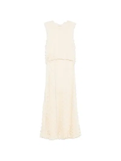 Ulla Johnson Ruffled Maxi Dress In Neutral