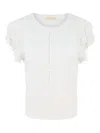 Ulla Johnson Ruffled T-shirt In White