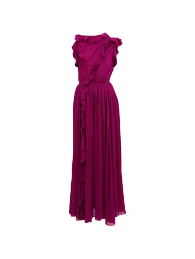 Ulla Johnson Saanvi Cascading Dress In Pink