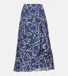 Ulla Johnson Sabina Printed Cotton-blend Maxi Skirt