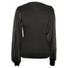 Ulla Johnson Drew Pullover In Chalk In Black