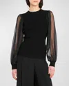 Ulla Johnson Sabrina Pullover Top In Noir