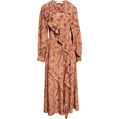 Ulla Johnson Sabrina Silk Midi Dress In Rosette