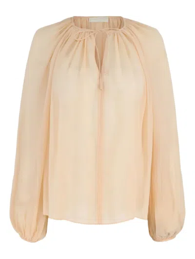Ulla Johnson Safa Blouse In Neutrals