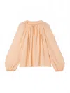 Ulla Johnson Safa Long Sleeve Blouse In Peony In Neutral