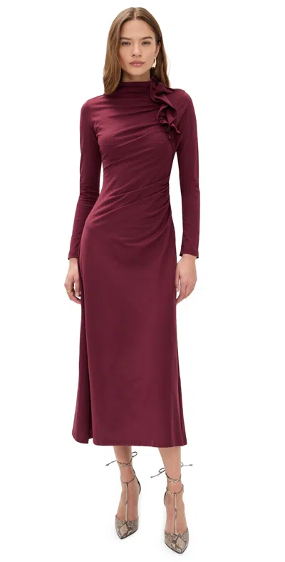 Ulla Johnson Safi Dress Claret In Burgundy