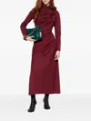 Ulla Johnson Safi Ruffled Maxi Dress In Burgundy