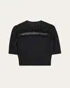 Ulla Johnson Salima Short-sleeve Knit Shirt In Black
