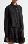 Ulla Johnson Samira Long Sleeve Blouse In Noir