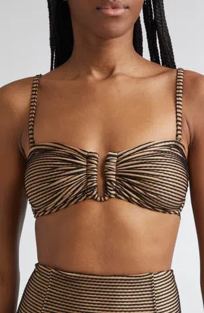 Ulla Johnson Santorini Scalloped Bikini Top In Helios