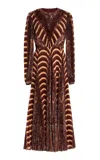 Ulla Johnson Sarai Pleated Midi Dress In Multi
