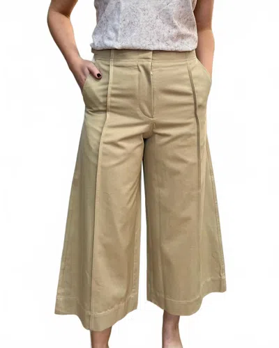 Ulla Johnson Sascha Cropped Trouser In Sahara In Brown