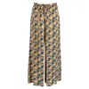 Ulla Johnson Sawyer Printed Pants In Yellow Silk In Yellow