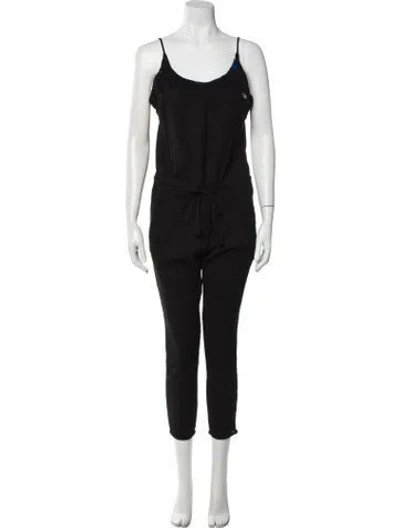 Pre-owned Ulla Johnson Scoop Neck Jumpsuit In Black