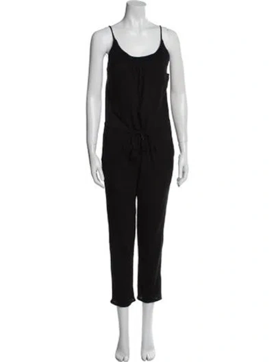 Pre-owned Ulla Johnson Scoop Neck Jumpsuit In Black
