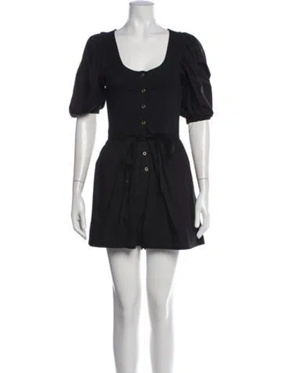Pre-owned Ulla Johnson Scoop Neck Jumpsuit In Black